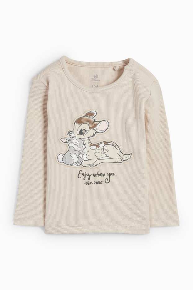 Bébés filles - Lot de 2 - Bambi - pyjama bébé - 4 pièces - beige clair