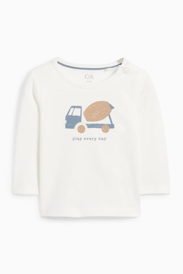 Bébés garçons - Bétonnière - tenue pour bébé - 3 pièces - bleu