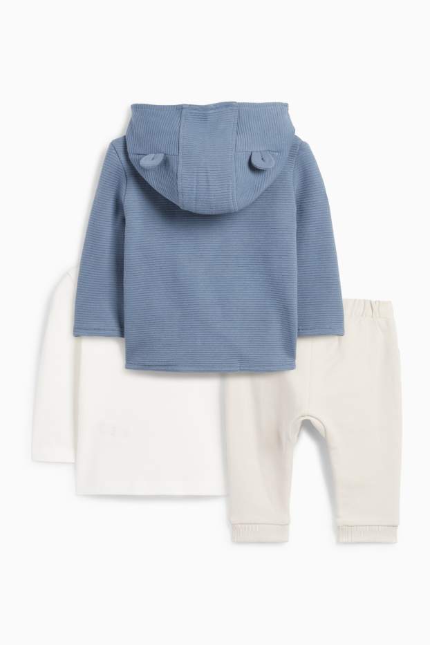 Bébés garçons - Bétonnière - tenue pour bébé - 3 pièces - bleu