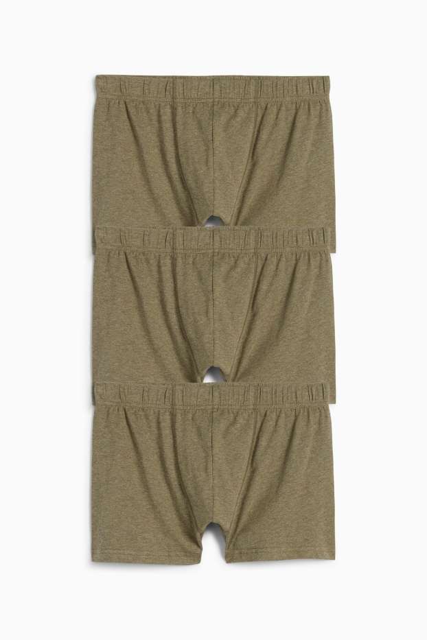 Uomo - Confezione da 3 - boxer aderenti - verde scuro
