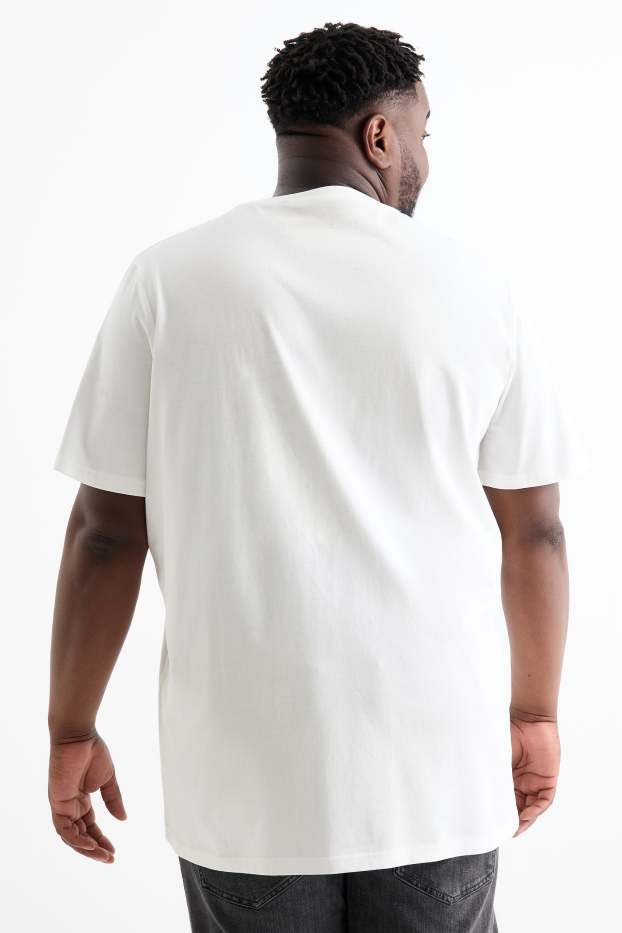 Heren - T-shirt - regular fit - Beach Boys - crème wit