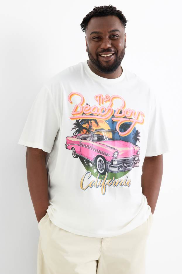 Hommes - T-shirt - relaxed fit - Beach Boys - blanc