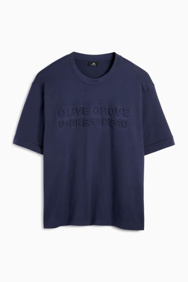 Herren - T-Shirt - Relaxed Fit - dunkelblau