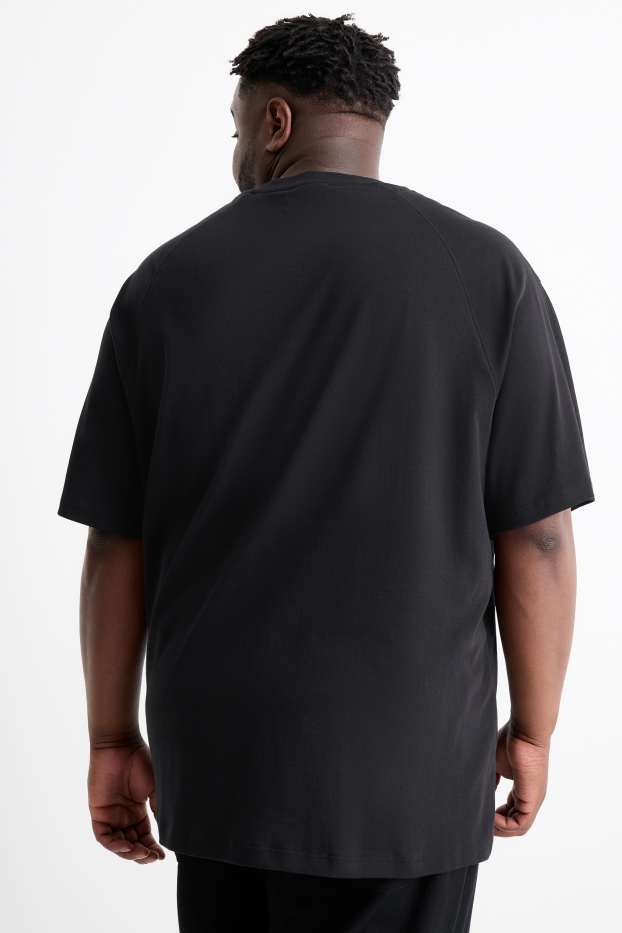 Herren - T-Shirt - Relaxed Fit - schwarz