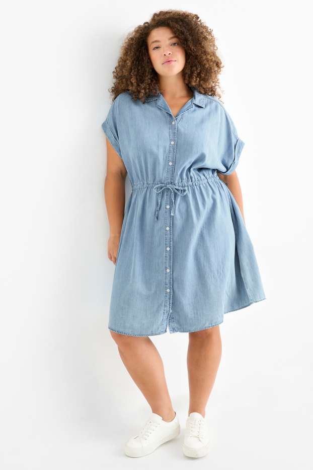 Donna - Vestito a blusa di jeans - jeans azzurro