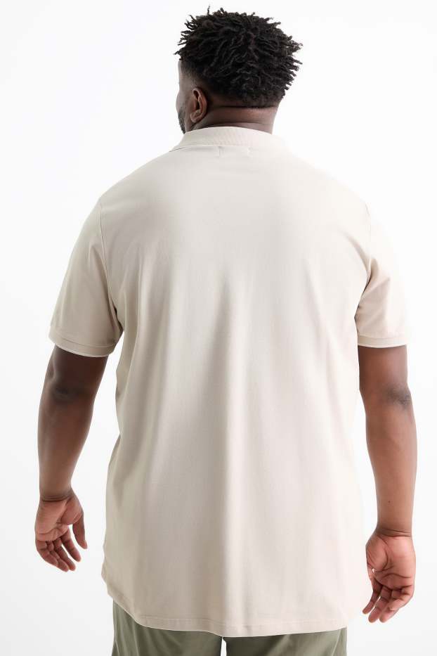 Heren - Poloshirt - beige