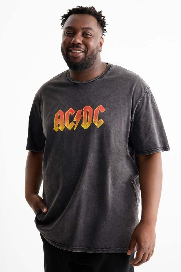 Men - T-shirt - relaxed fit - AC/ DC - dark gray