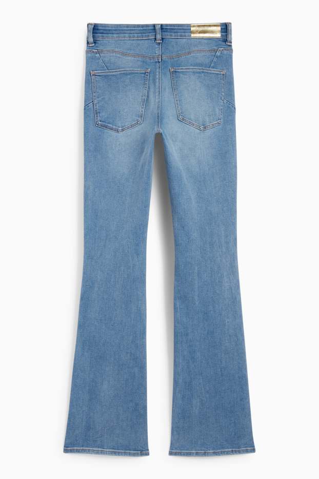 Women - Bootcut jeans - mid-rise waist - shaping jeans - LYCRA® - denim-light blue