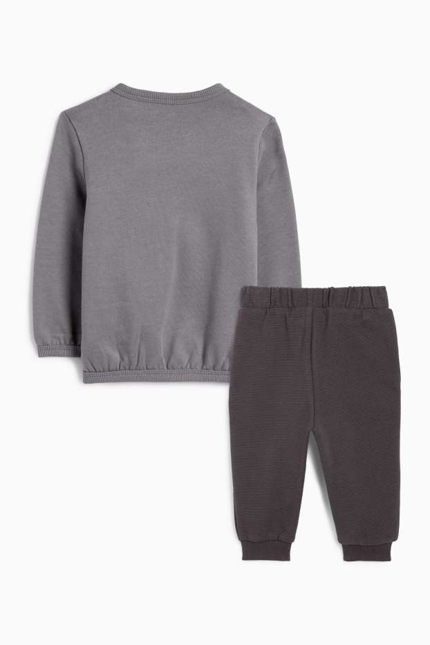 Miminka - chlapci - Motiv dýně - outfit pro miminka - 2dílný - šedá