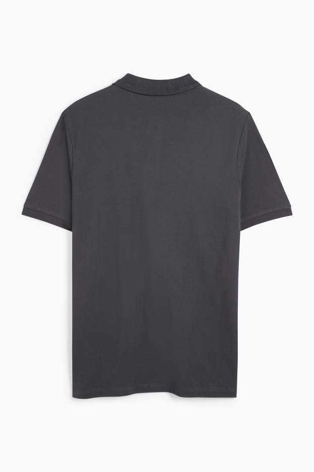 Hommes - Polo - regular fit - gris foncé