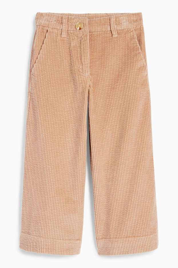 Kinder Mädchen - Cordhose - beige