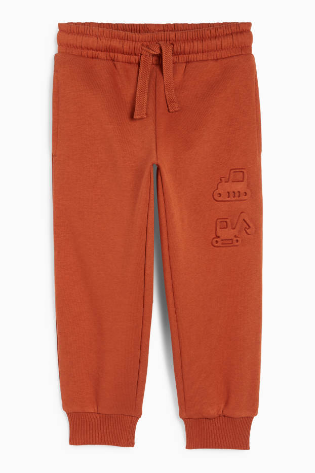 Enfants garçons - Pelleteuse - pantalon de jogging - havane