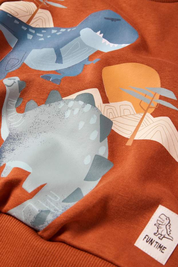 Kinder Buben - Dino - Sweatshirt - havanna