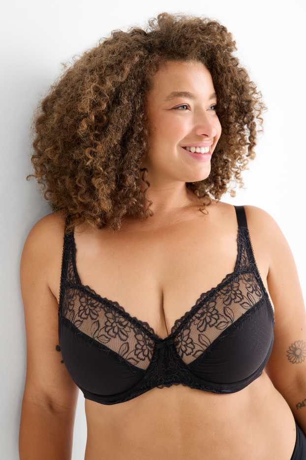 Damen - BH mit Bügel - schwarz