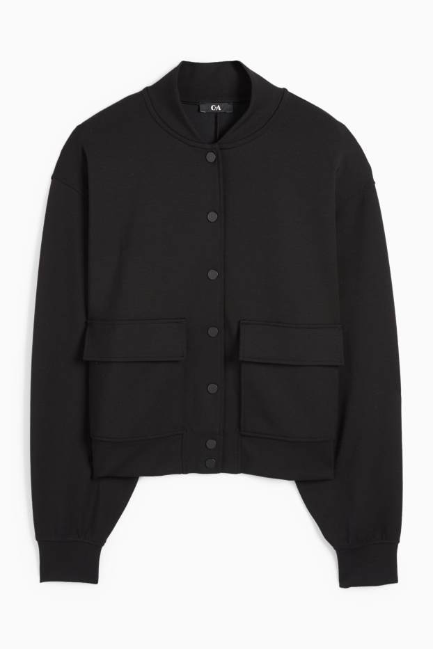 Kobiety - Rozpinana bluza  - czarny