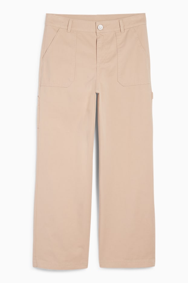 Copii - Fete - Pantaloni de stofă - bej