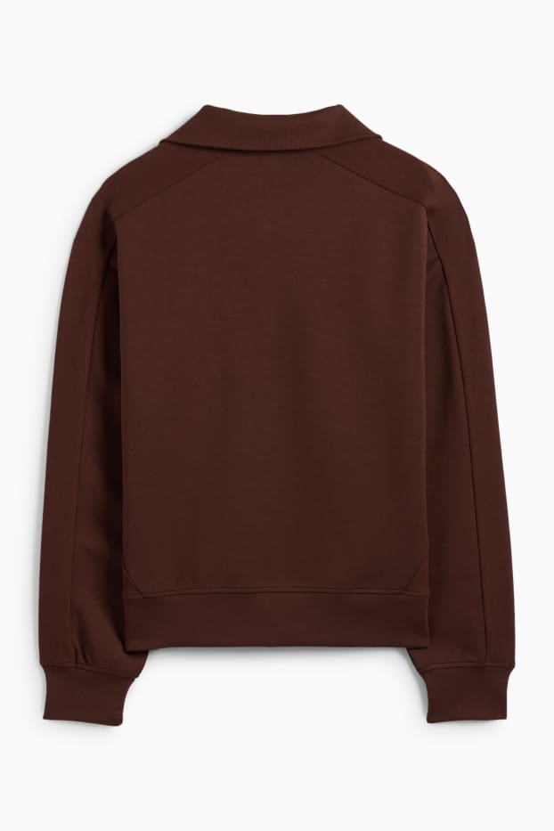 Dames - Sweatshirt - donkerbruin