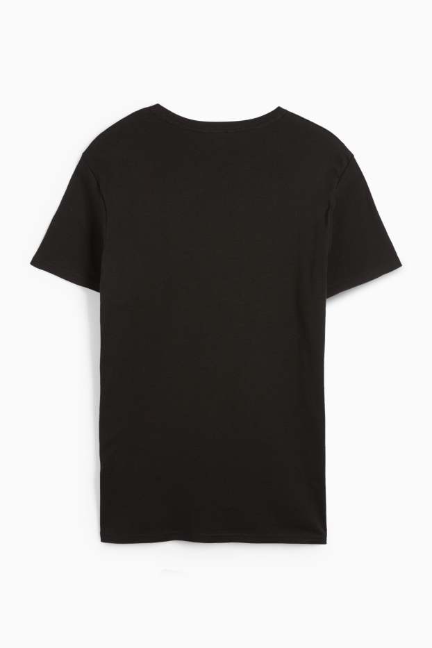 Bărbați - Tricou - slim fit - negru