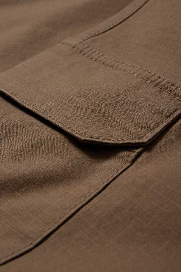 Herren - Cargohose - strukturiert - khaki