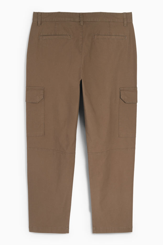 Herren - Cargohose - strukturiert - khaki