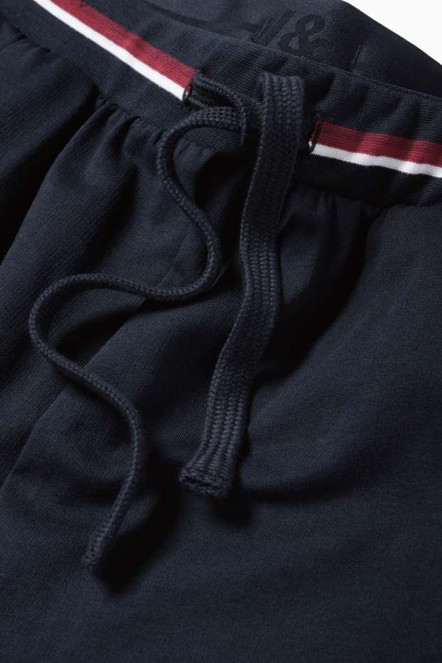 Heren - Pyjamabroek - donkerblauw
