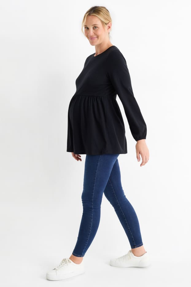 Damen - Umstandsjeans - Skinny Jeans - dunkeljeansblau