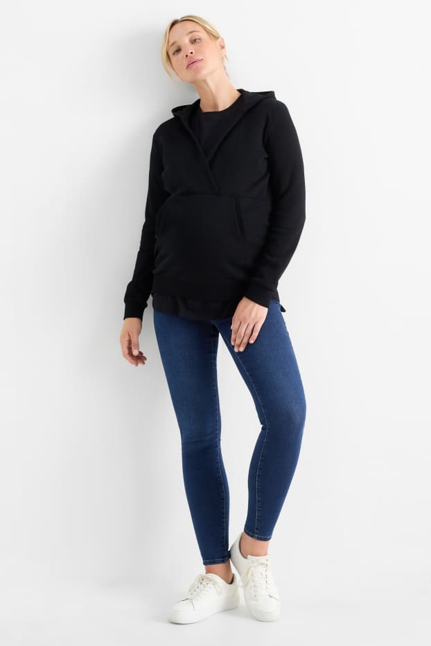 Damen - Umstandsjeans - Skinny Jeans - dunkeljeansblau