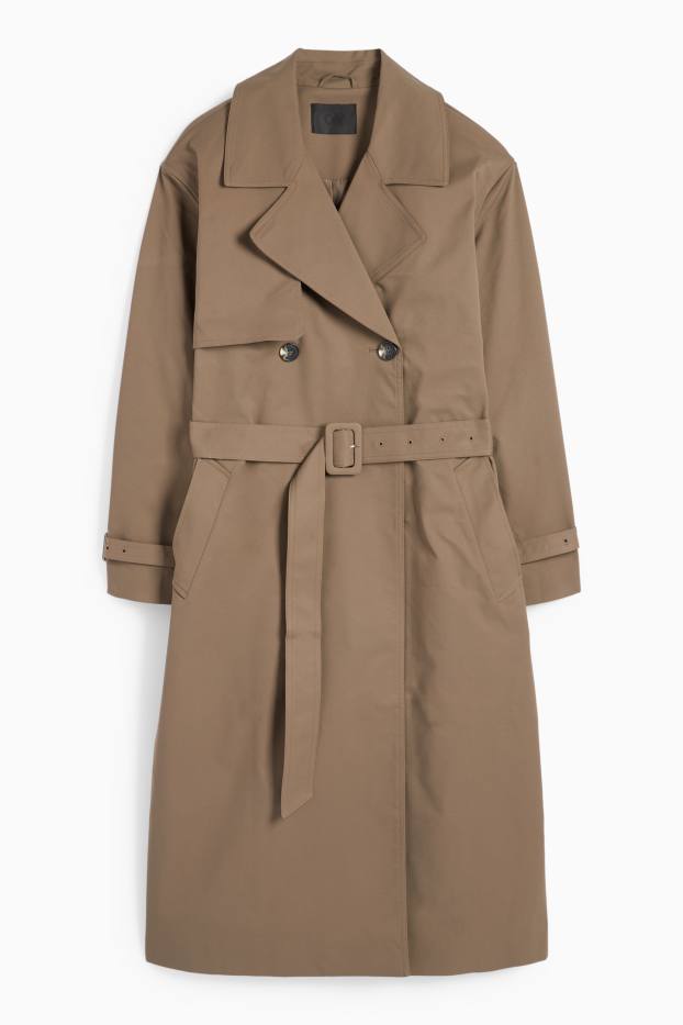 Dames - Trenchcoat - bruin