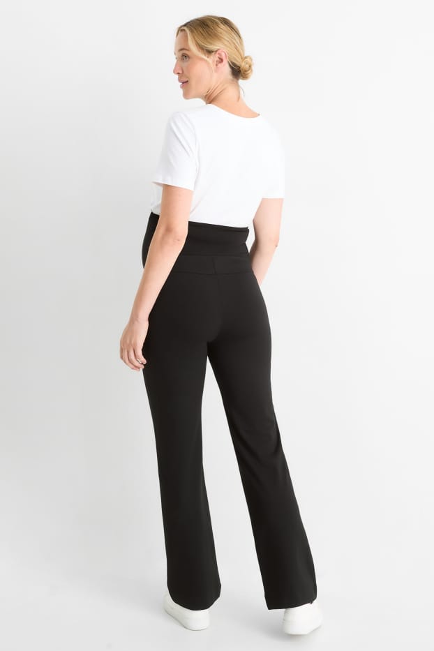 Dona - Pantalons de maternitat de punt - negre