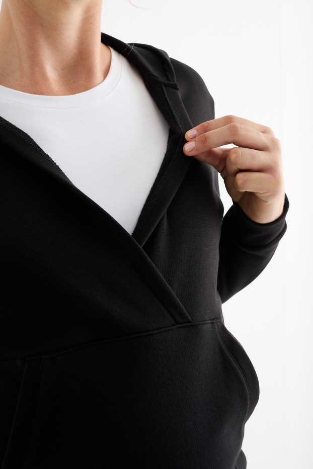 Damen - Still-Hoodie - schwarz