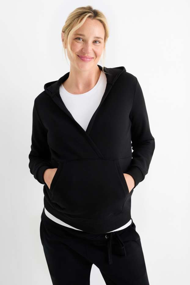 Damen - Still-Hoodie - schwarz