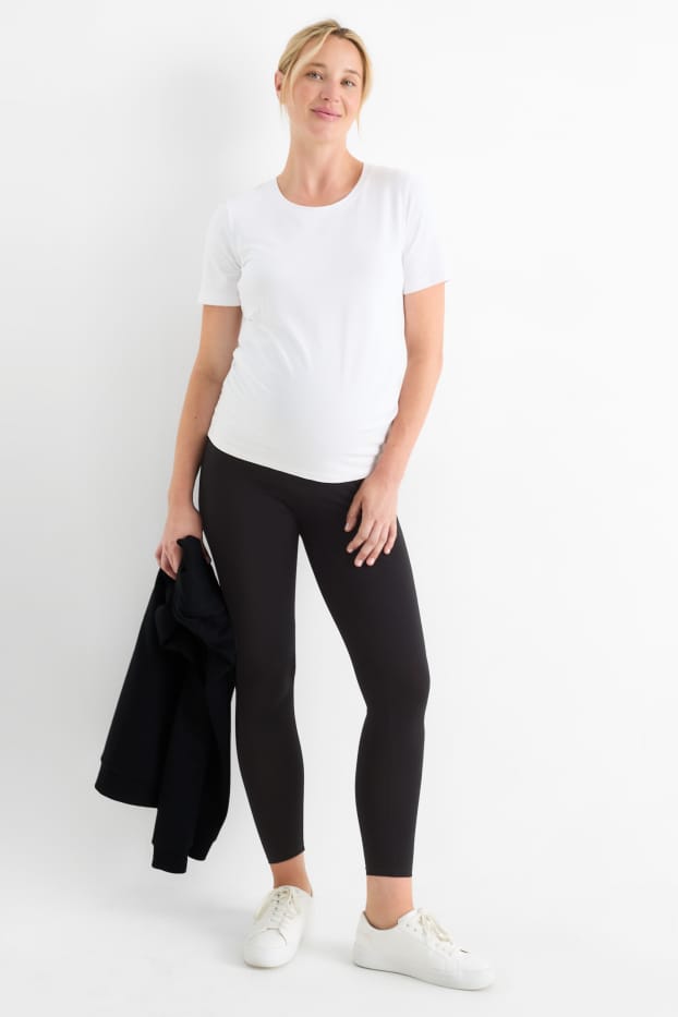 Dona - Paquet de 2 - leggings de maternitat - negre