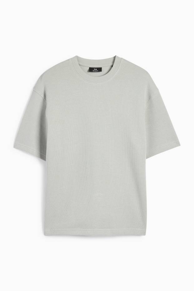 Hommes - T-shirt - relaxed fit - gris