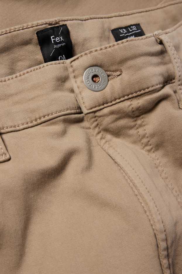 Men - Slim jeans - Flex jog denim - LYCRA® - beige