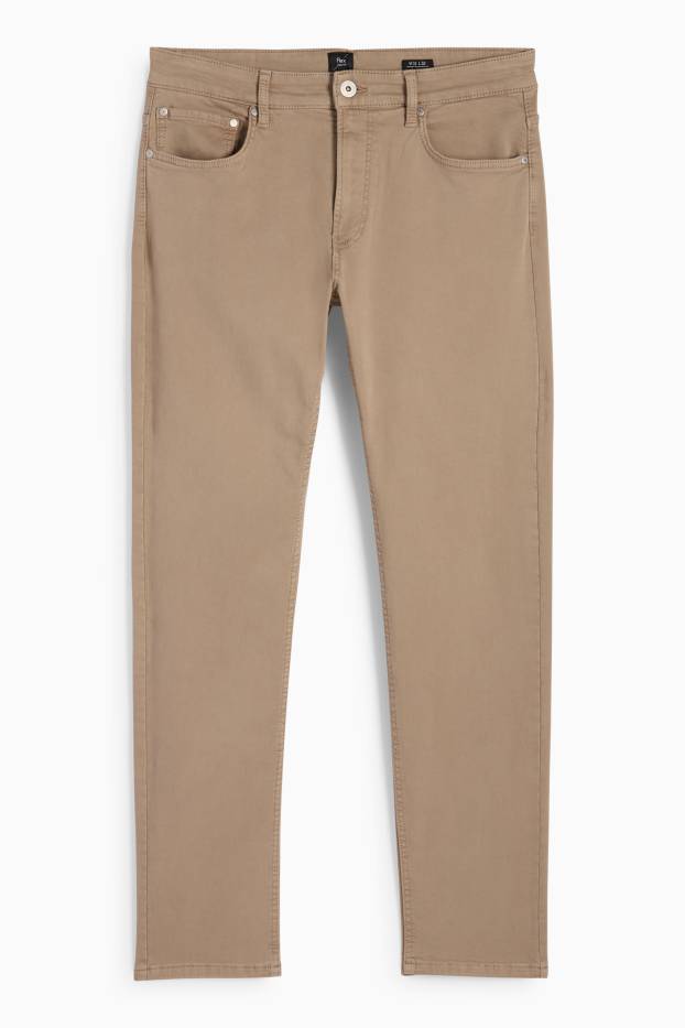 Men - Slim jeans - Flex jog denim - LYCRA® - beige