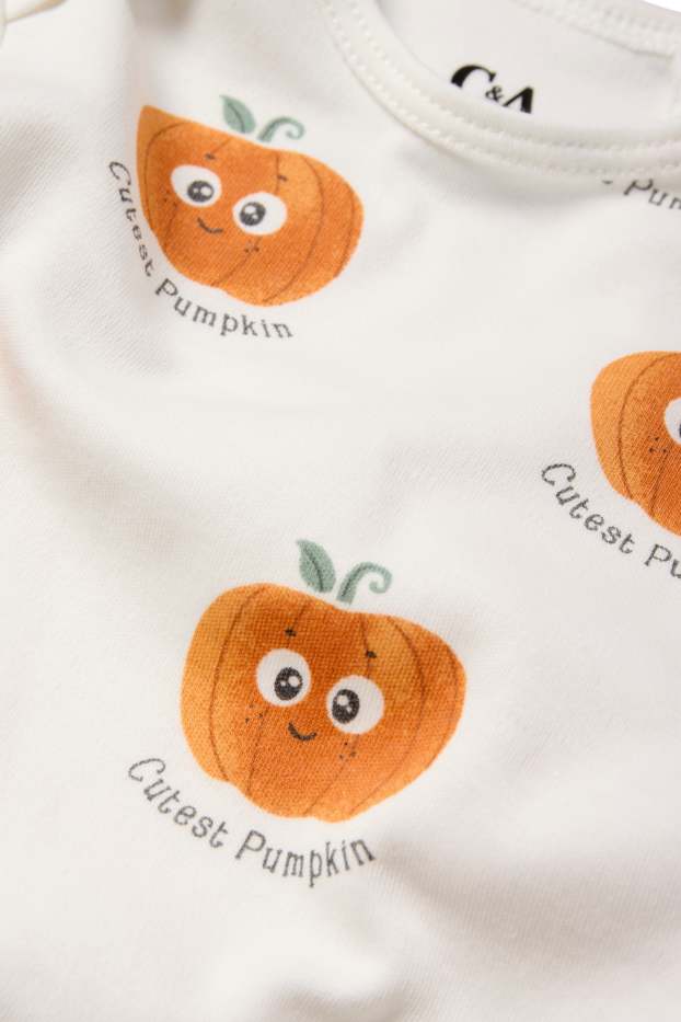 Unisex - Kürbis - Baby-Body - weiss