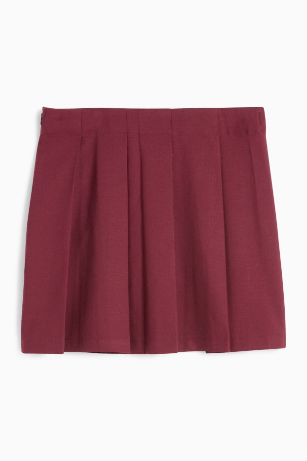 Children Girls - Skirt - bordeaux