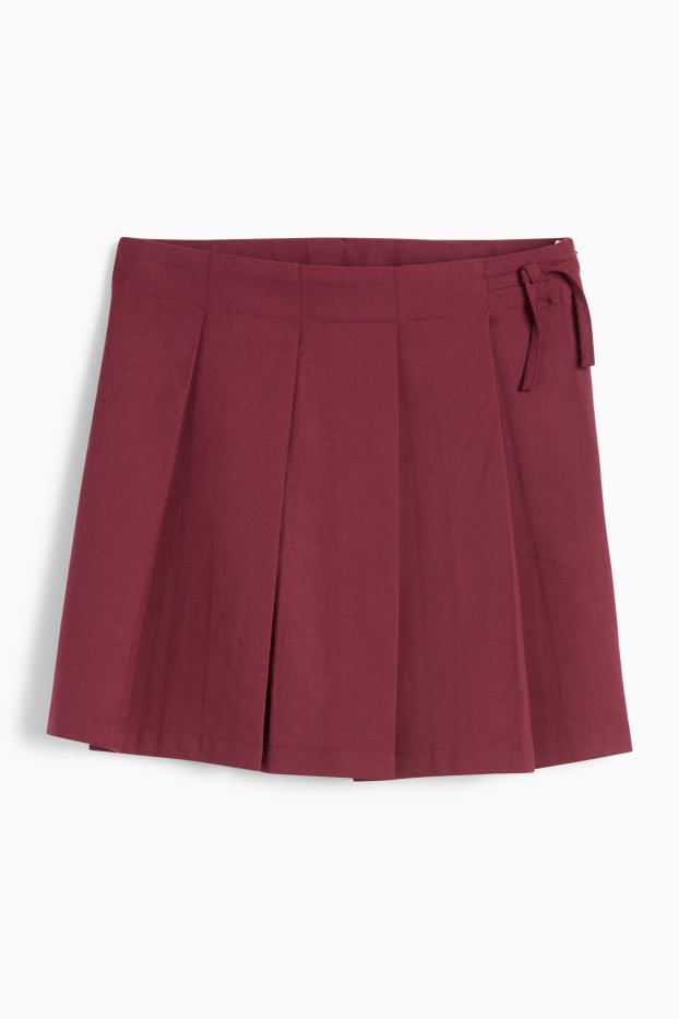 Children Girls - Skirt - bordeaux