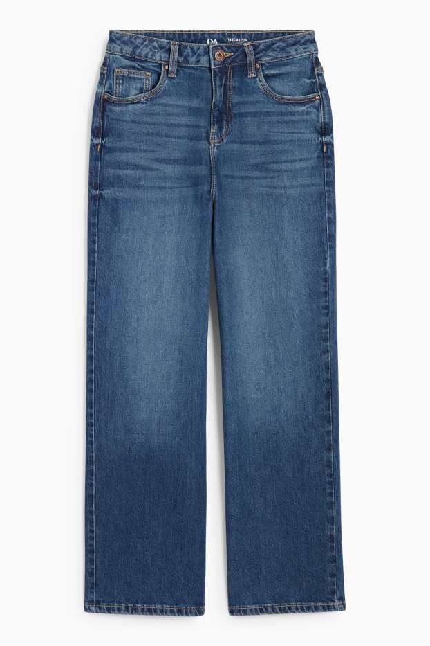 Copii - Fete - Wide leg jeans - denim-albastru