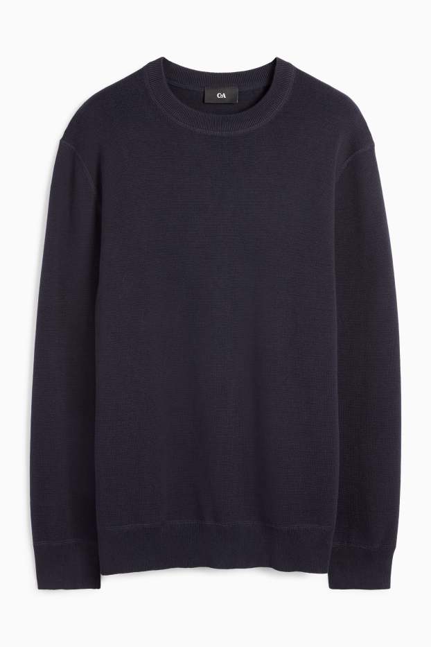 Herren - Pullover - dunkelblau