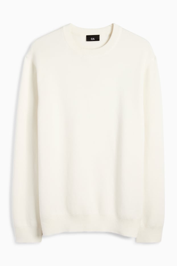 Hommes - Pull - blanc crème