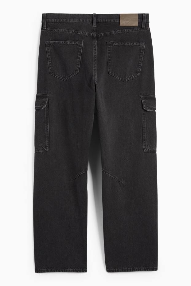 Hombre - Jeans cargo - vaqueros - gris oscuro