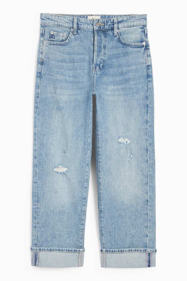 Mujer - Boyfriend jeans - mid waist - LYCRA® - vaqueros - azul claro