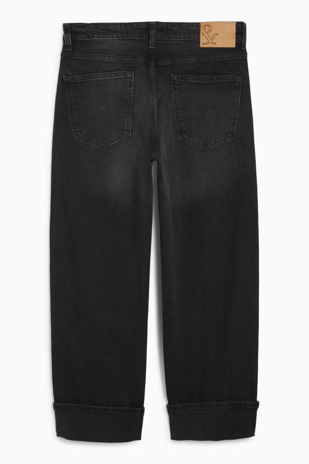 Damen - Boyfriend Jeans - Mid Waist - LYCRA® - dunkeljeansgrau