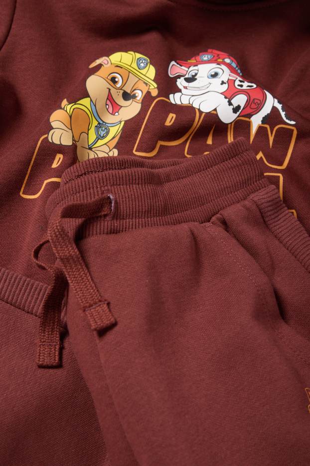 Kinder Buben - PAW Patrol - Chase, Marshall - Set - Hoodie und Jogginghose - braun