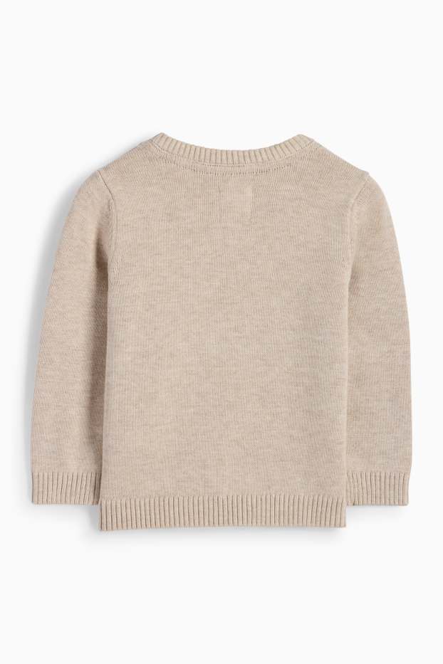 Neonati - Winnie the Pooh - maglione per neonati - beige chiaro