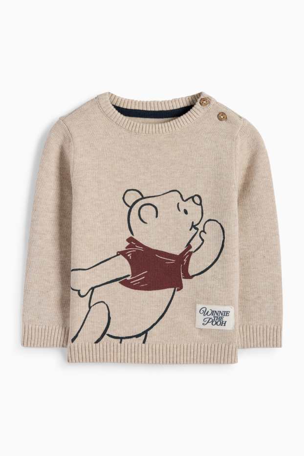 Neonati - Winnie the Pooh - maglione per neonati - beige chiaro