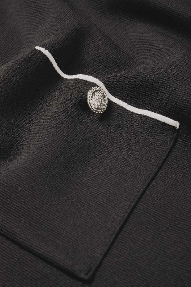 Donna - Vestito in maglia - nero