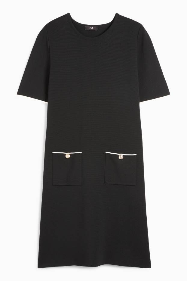 Donna - Vestito in maglia - nero