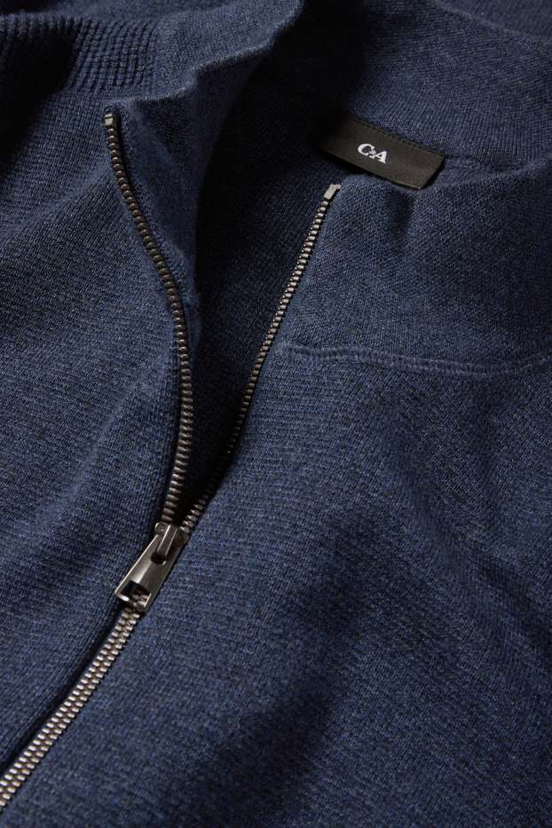 Uomo - Cardigan - blu scuro